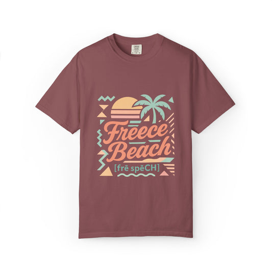 Freece Beach Graphic T-Shirt - Pastel Geometry Logo