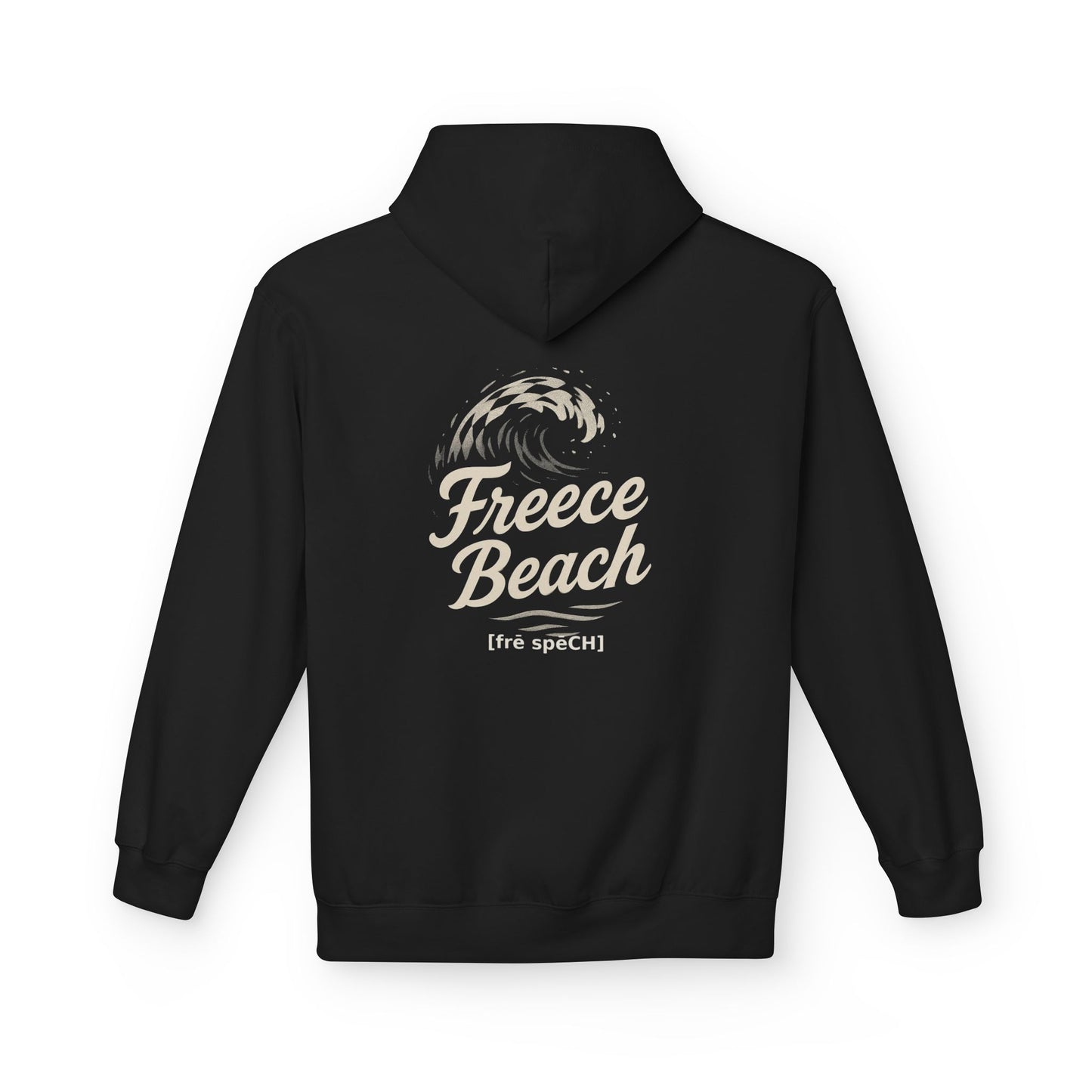 Freece Beach Hoodie - Checkered Wave Logo Pullover