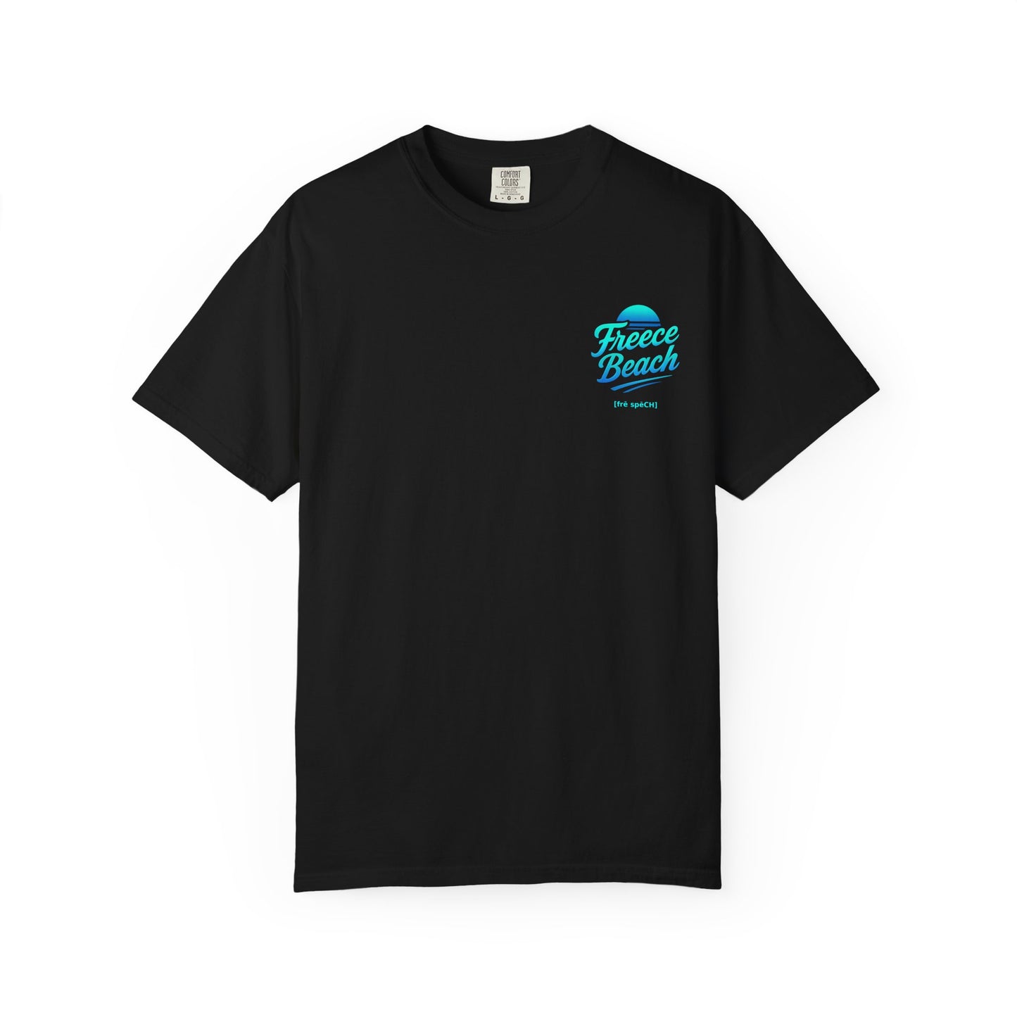 Freece Beach Graphic T-Shirt – Cool Neon Logo Tee