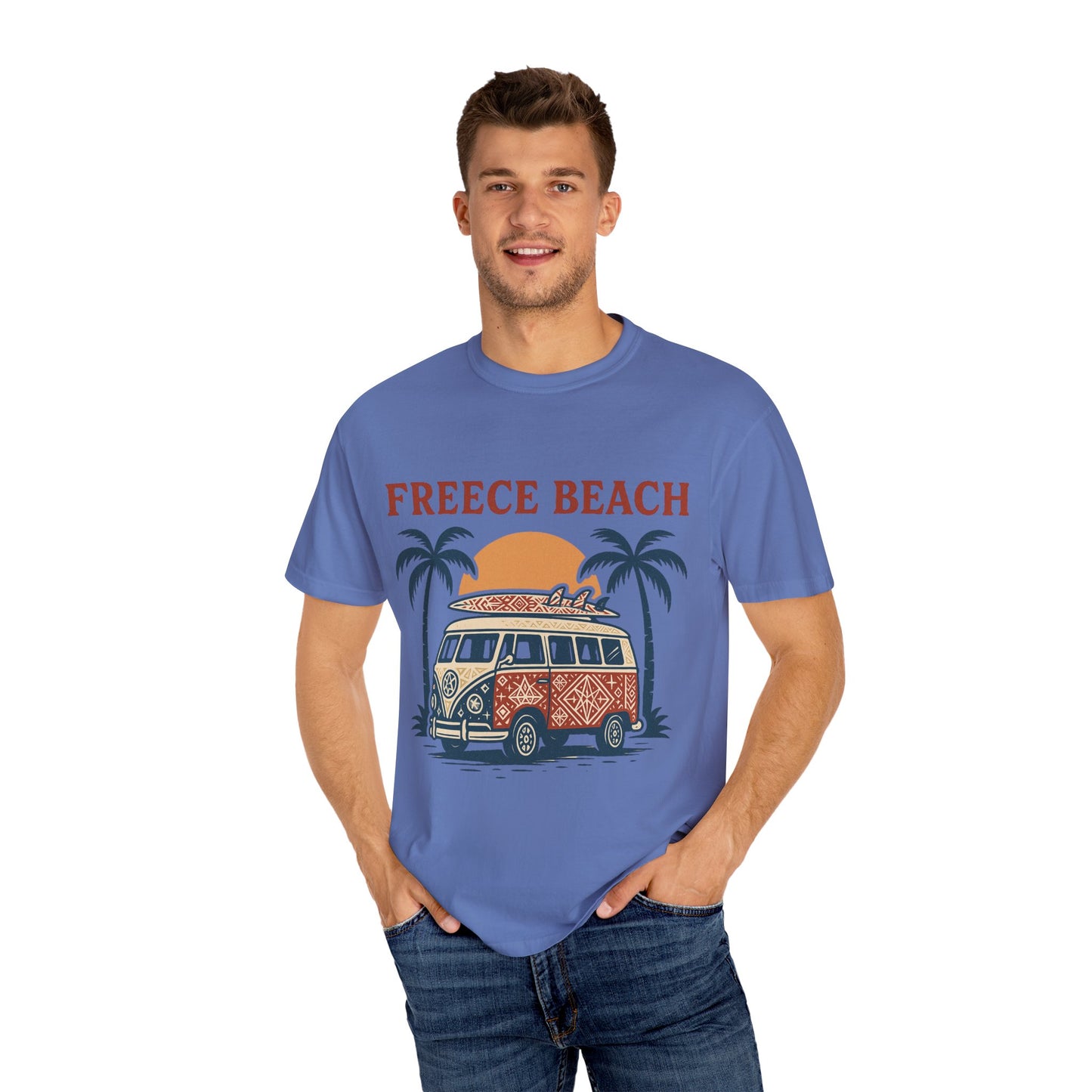 Freece Beach Tribal Van Tee – Patriotic Edition