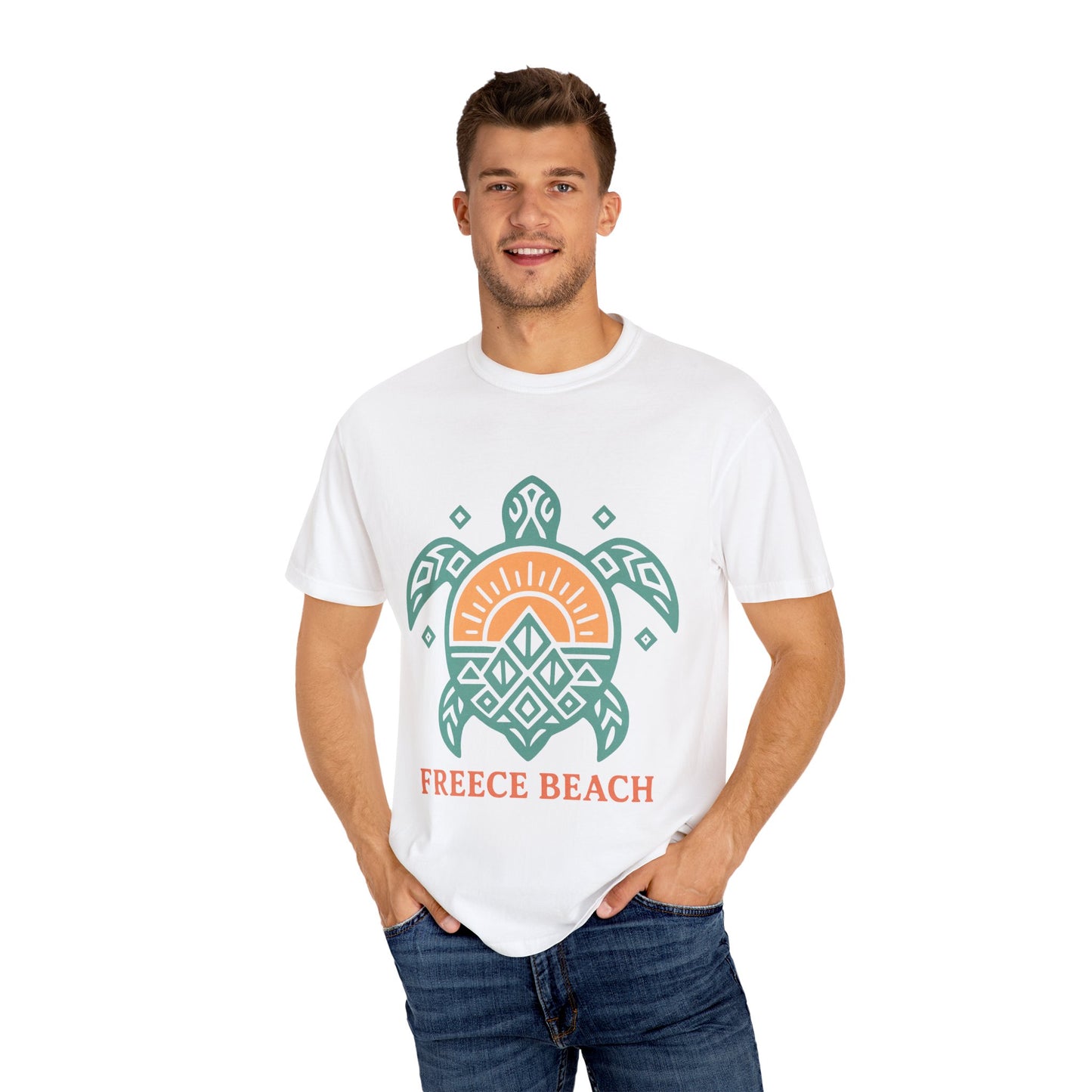 Freece Beach Tribal Turtle Tee